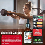 Vitamina B12, B6, B1, Niacina y Ácido Fólico ✔ Apoya la energía diaria+ $ 30 + ENVIO GRATIS