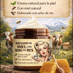 Bálsamo Orgánico de Sebo de Res y Miel +envio gratis