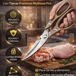 ✂️TIGERA Multiuso: Diseñadas para cortar carne, aves, huesos, verduras y pescado. 