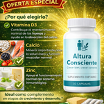 🌱 ALTURA CONSCIENTE™-Presentación: Frasco con 30 cápsulas $29.99 +ENVIO GRATIS✨