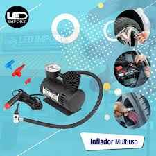 Compresor de Aire 300 PSI Portátil - Inflador de Llantas 12V/USB-C con Carga Rápida, para Autos, Motos, Bicicletas, Pelotas